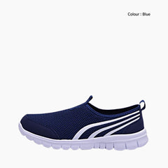 Blue Slip-on, Light : Walking Shoes for Women : Turhia - 0042TuF