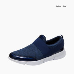 Blue Round Toe, Non-Slip : Walking Shoes for Women : Turhia - 0104TuF