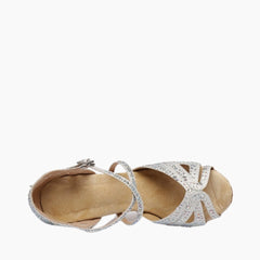 White Padded Sole, Wedding shoes : Dance heels for Women : Naach - 0140NaF