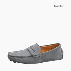 Grey Loafers, Light: Smart Casual Shoes for Men : Teja - 0175TeM