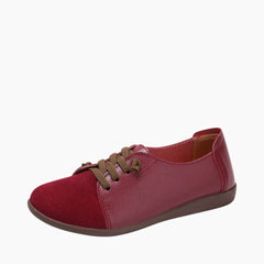 Red Slip-On, Round Toe : Casual Shoes for Women : Maanak - 0217MaF