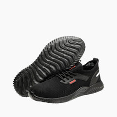 Black Steel Toe, Puncture Proof : Safety Shoes for Men : Rakhia - 0089RaM