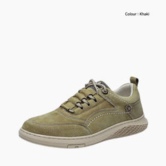 Khaki Slip resistant, Breathable : Casual Shoes for Men : Maanak - 0006MaM