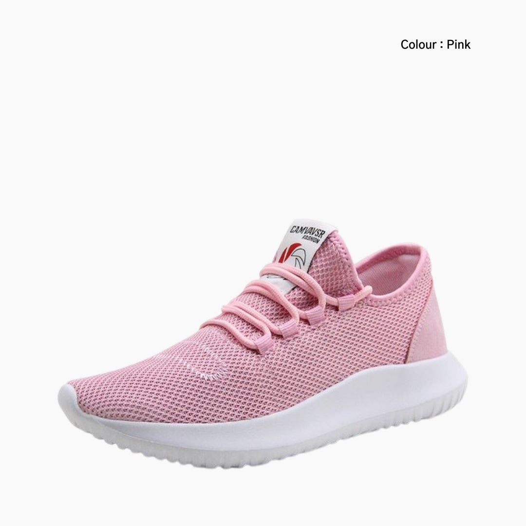 Pink Hard Wearing, Height Increasing : Walking Shoes for Women : Turhia - 0017TuF