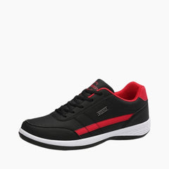 Black Lace-up, Breathable : Casual Shoes for Men : Maanak - 0018MaM