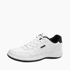 White Lace-up, Breathable : Casual Shoes for Men : Maanak - 0018MaM