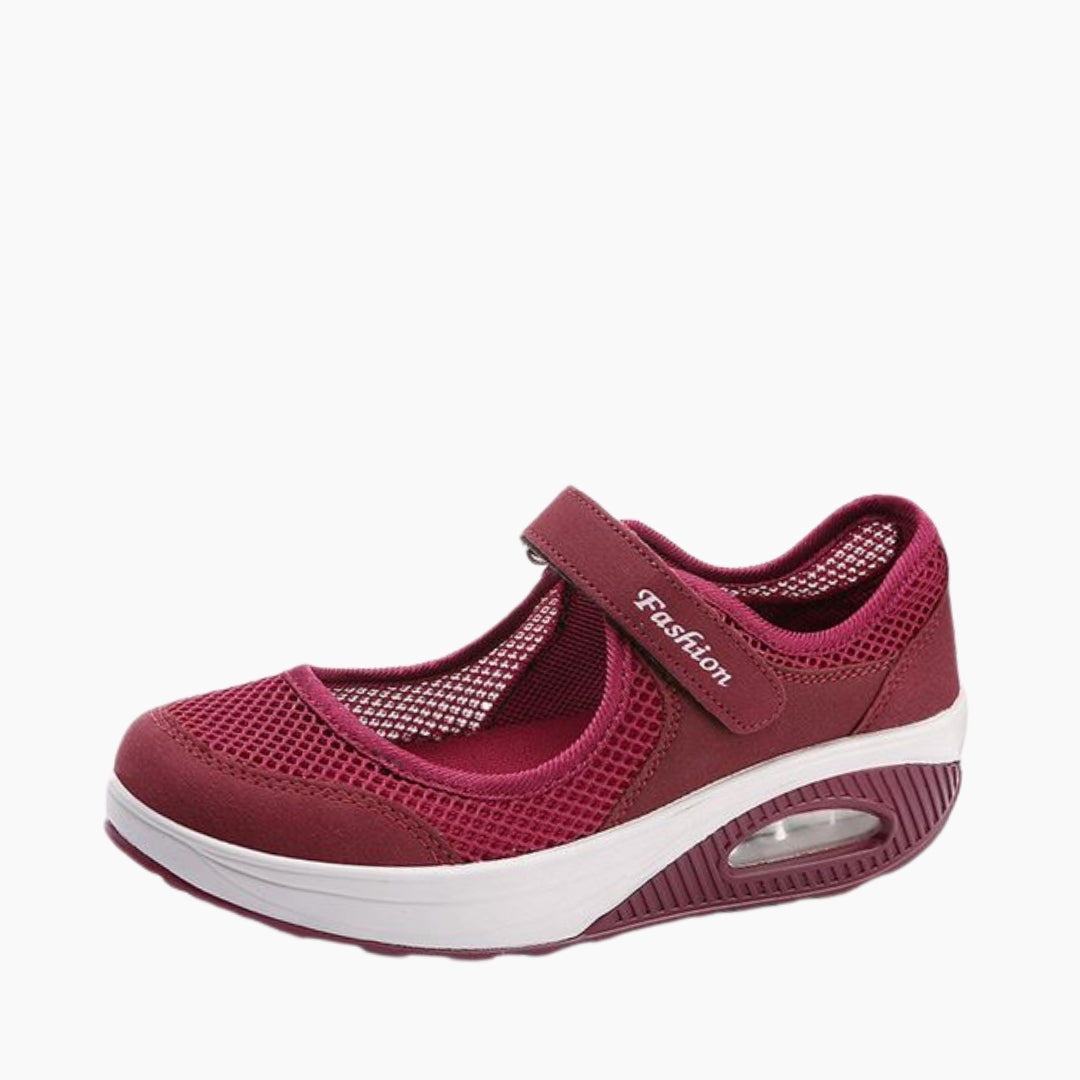 Red Light, Hook & Loop Shoes : Summer Shoes for Women : Garmia - 0041GaF