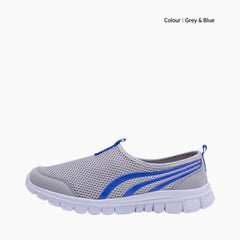 Grey Slip-on, Light : Walking Shoes for Women : Turhia - 0042TuF