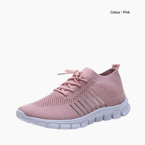 Pink Light, Breathable : Walking Shoes for Women : Turhia - 0044TuF