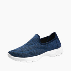 Blue Slip-on, Breathable : Walking Shoes for Women : Turhia - 0047TuF