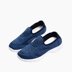 Blue Slip-on, Breathable : Walking Shoes for Women : Turhia - 0047TuF