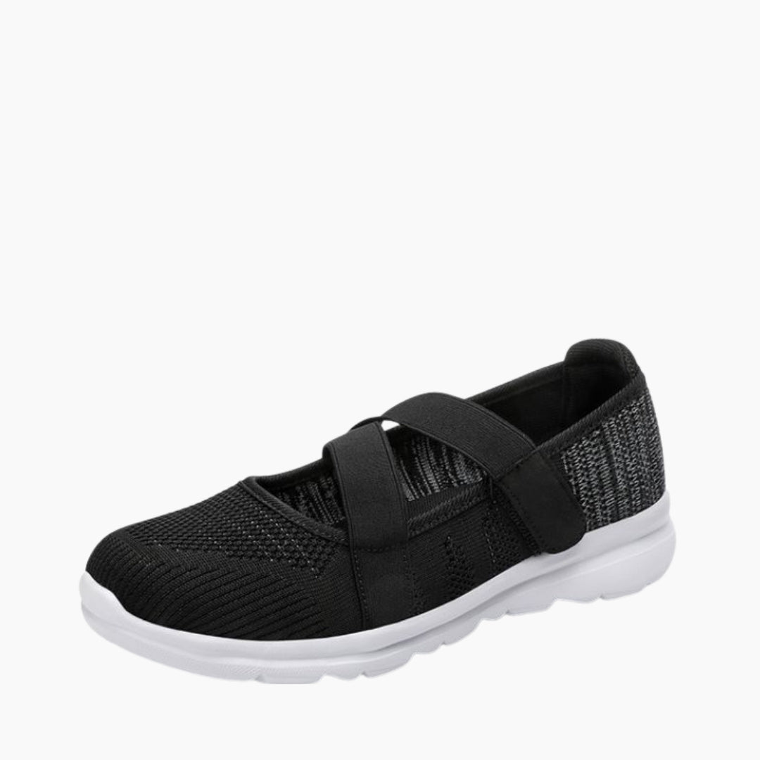 Black Slip- On, Light Shoes : Summer Shoes for Women : Garmia - 0059GaF