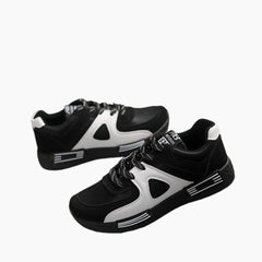 Black Lace Up : Sneakers for Women : Javaana- 0072JaF