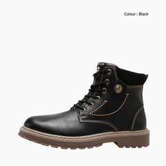 Black Anti-Skid, Breathable: Safety Boots for Men : Mazbuut - 0082MzM