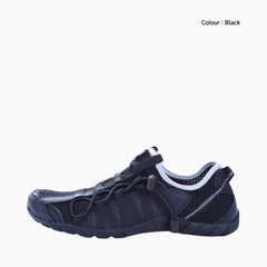 Black Breathable, Light : Walking Shoes for Men : Turhia - 0106TuM