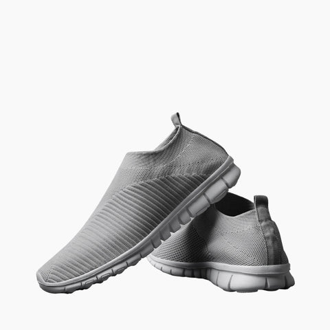Grey Slip-On, Height Increasing : Walking Shoes for Women : Turhia - 0120TuF