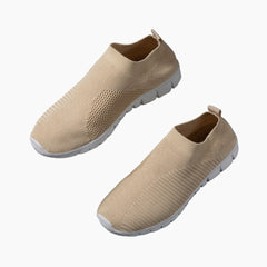 Beige Slip-On, Height Increasing : Walking Shoes for Women : Turhia - 0120TuF