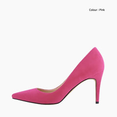 Pink Pointed Toe, Slip-On : Wedding Heels : Piari - 0129PiF