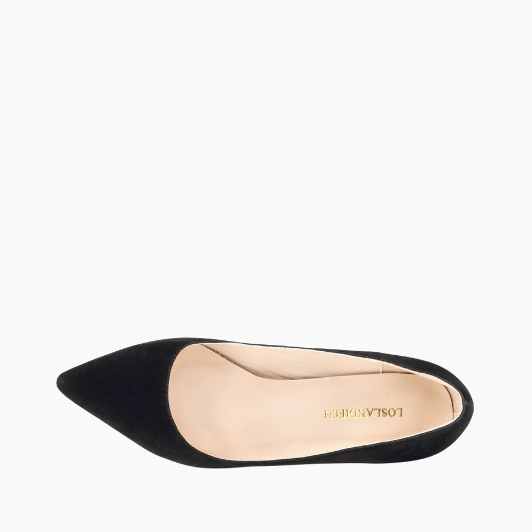 Black Pointed Toe, Slip-On : Wedding Heels : Piari - 0129PiF