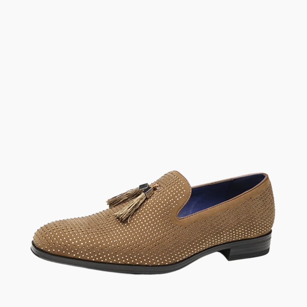 Gold Slip-On, Hard Wearing : Men's Wedding Shoes : Viah - 0144ViM