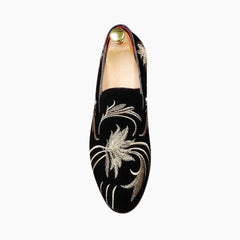 Black Loafers, Slip-On : Men's Wedding Shoes : Viah - 0146ViM