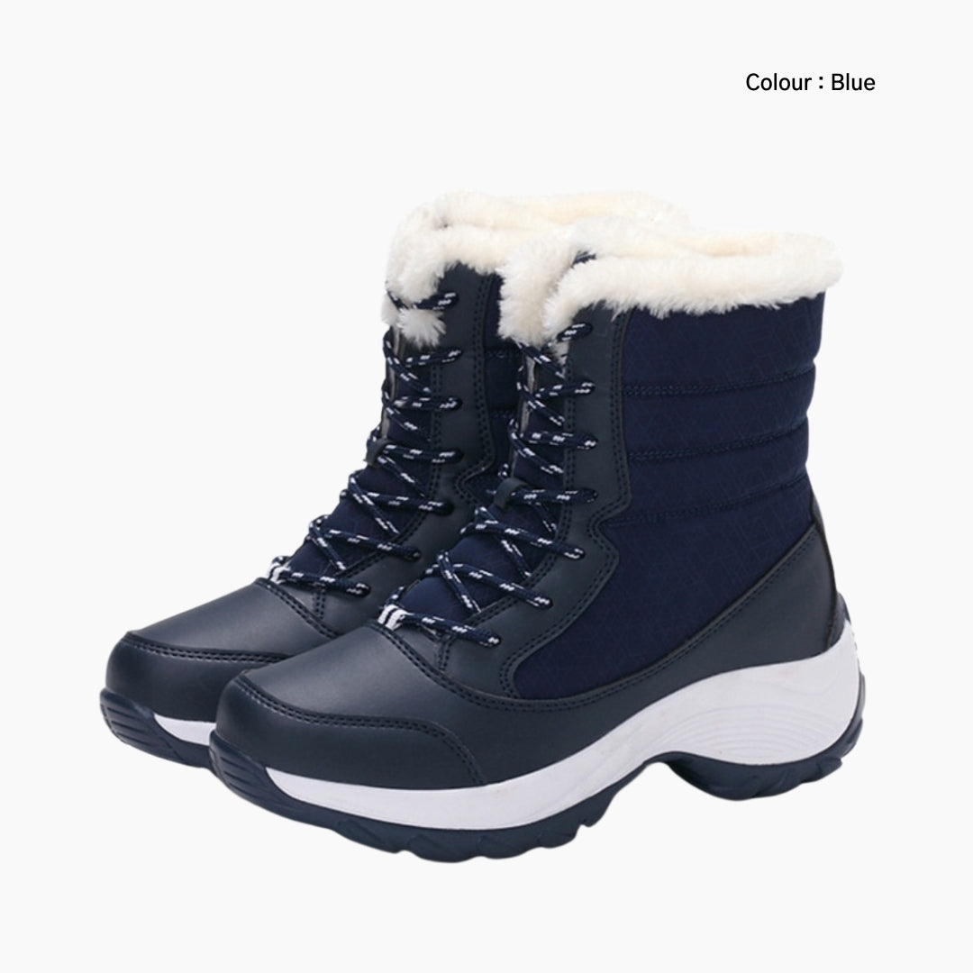 Blue Moisture-Proof, Cold Resistance : Winter Boots for Women : Saradi - 0148SrF