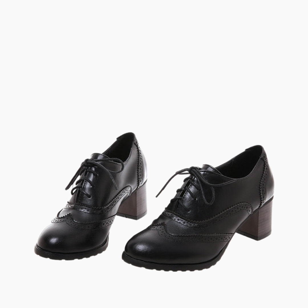 CHURCH'S women shoes Catherine black polished leather oxford brogues | eBay