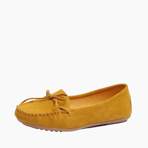 Yellow Slip-On, Round-Toe : Smart Casual Shoes for Women : Teja - 0156TeF