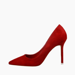 Red Slip-On, Pumps : Court Shoes for Women : Adaalat - 0159AdF