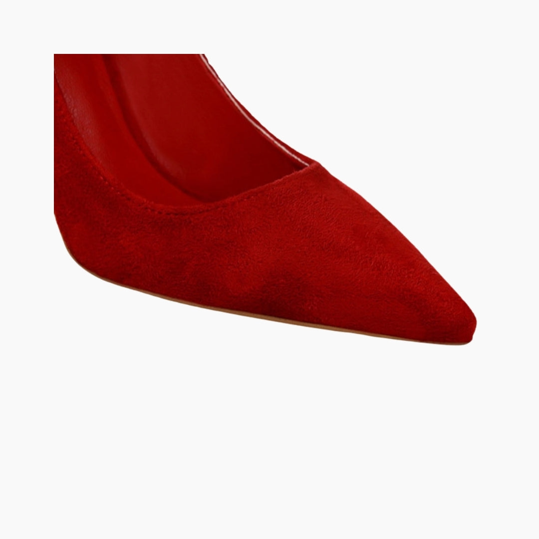 Red Slip-On, Pumps : Court Shoes for Women : Adaalat - 0159AdF
