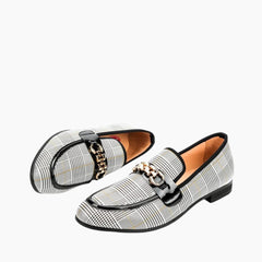 Black & Grey Loafers, Sweat Absorbent : Men's Wedding Shoes : Viah - 0162ViM