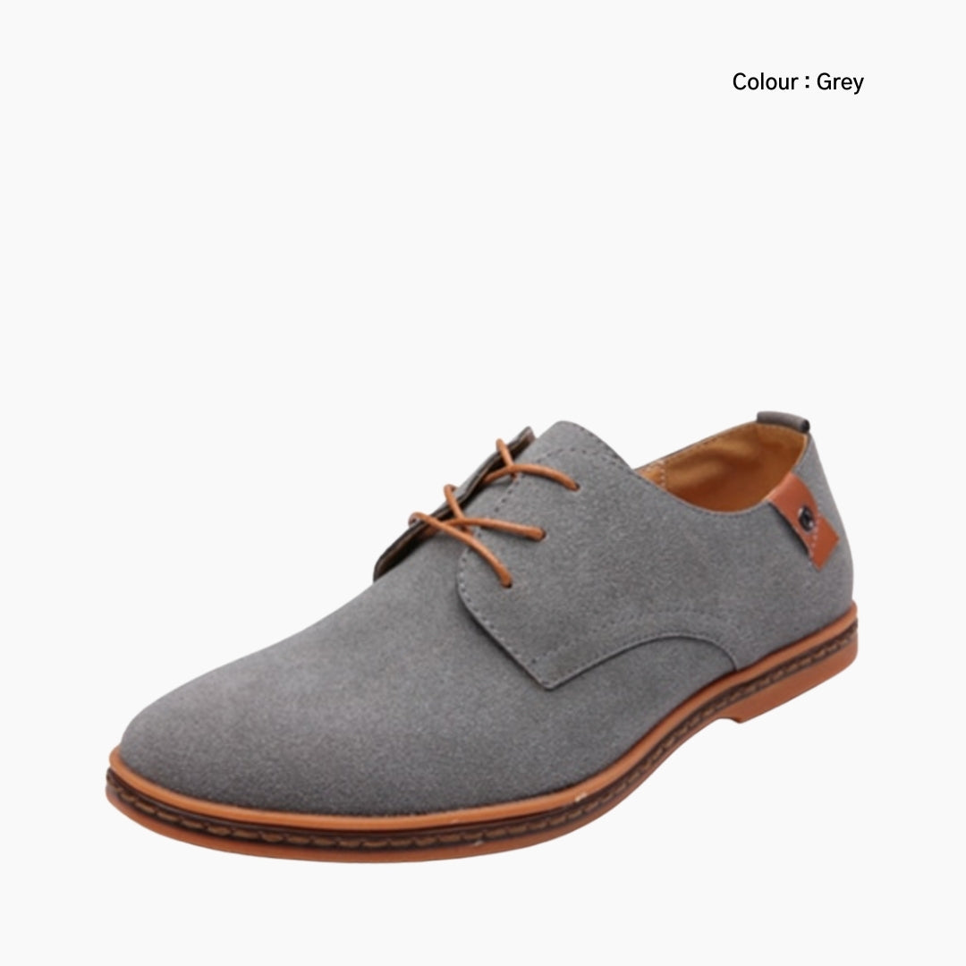 Grey Wear Resistant Sole, Hand Stitched : Oxford Shoes for Men : Purakha - 0163PuM
