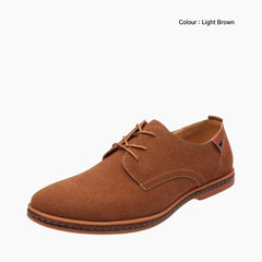Light Brown Wear Resistant Sole, Hand Stitched : Oxford Shoes for Men : Purakha - 0163PuM