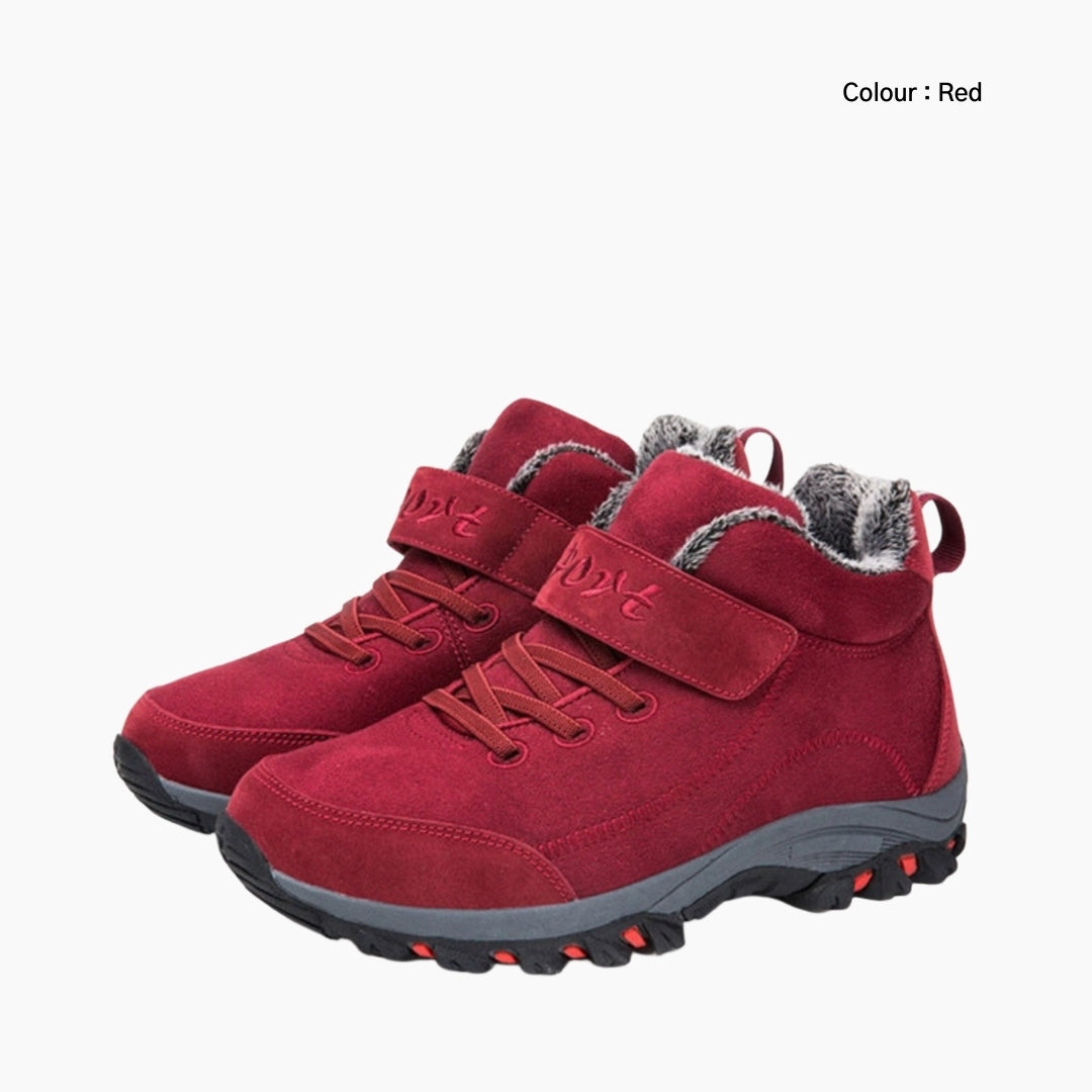 Red Breathable, Non-Slip Sole : Winter Boots for Men : Saradi - 0168SrM