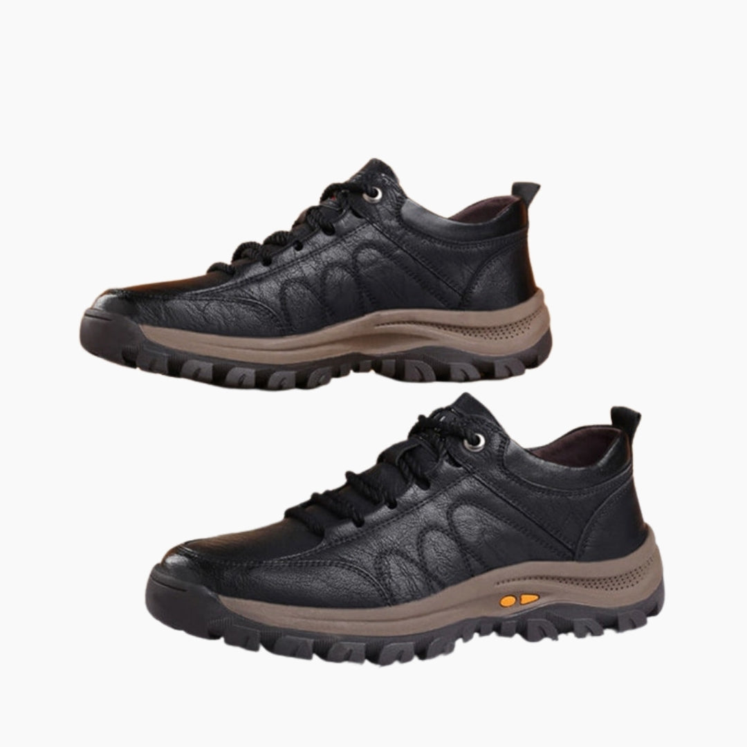 Black Waterproof, Breathable : Hiking Boots for Men: Pahaara - 0169PaM