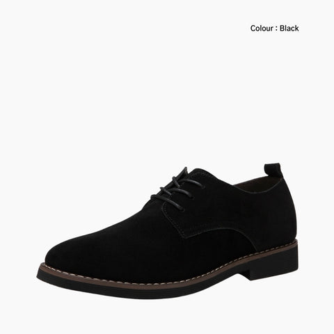 Black Lace-Up, Waterproof : Oxford Shoes for Men: Purakha - 0173PuM