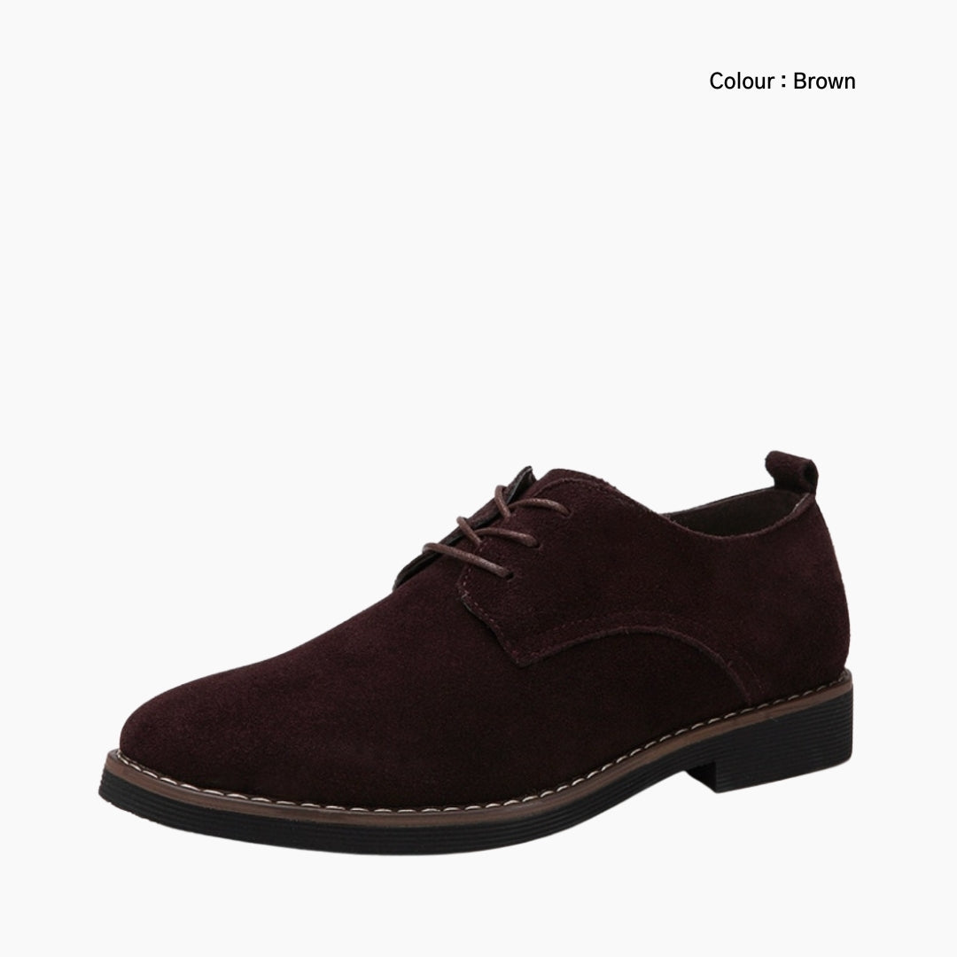 Brown Lace-Up, Waterproof : Oxford Shoes for Men: Purakha - 0173PuM