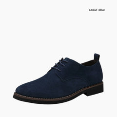 Blue Lace-Up, Waterproof : Oxford Shoes for Men: Purakha - 0173PuM