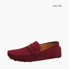 Red Loafers, Light: Smart Casual Shoes for Men : Teja - 0175TeM
