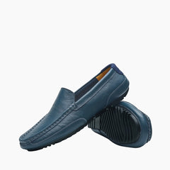 Blue Loafers, Slip-On : Smart Casual Shoes for Men : Teja - 0176TeM