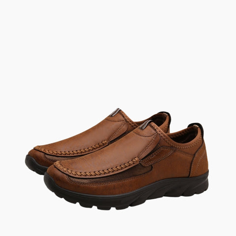 Brown Breathable, Slip-On : Casual Shoes for Men : Maanak - 0180MaM