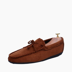 Brown Loafers, Slip-On : Smart Casual Shoes for Men : Teja - 0181TeM