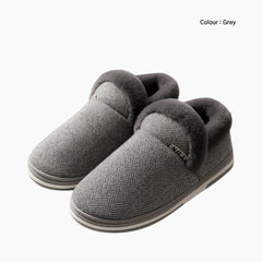 Grey Non-Slip, Anti-Skid : Indoor Slippers for Men : Chapala - 0185ChM