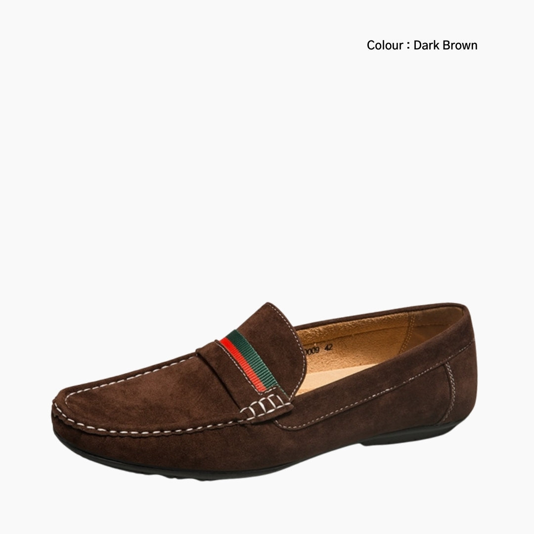 Dark Brown Sweat Absorbent, Anti-Odour : Smart Casual Shoes for Men : Teja - 0186TeM