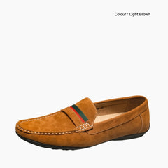 Light Brown Sweat Absorbent, Anti-Odour : Smart Casual Shoes for Men : Teja - 0186TeM
