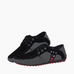 Black Waterproof, Non-Slip : Smart Casual Shoes for Men : Teja - 0188TeM