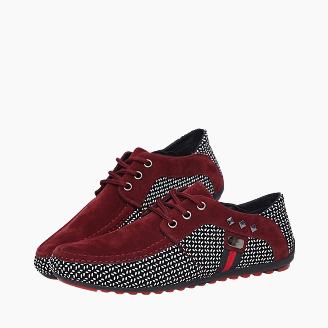 Red Waterproof, Non-Slip : Smart Casual Shoes for Men : Teja - 0188TeM