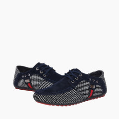 Blue Waterproof, Non-Slip : Smart Casual Shoes for Men : Teja - 0188TeM