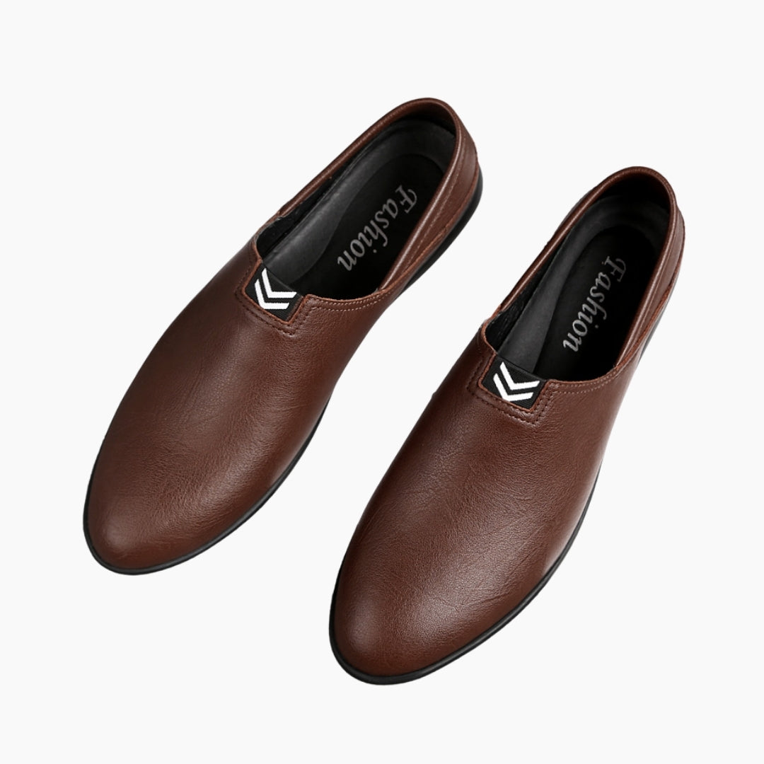 Brown Loafers, Waterproof: Smart Casual Shoes for Men : Teja - 0192TeM