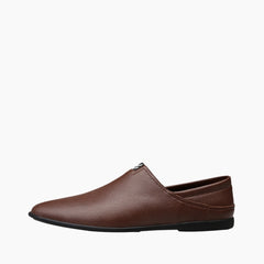 Brown Loafers, Waterproof: Smart Casual Shoes for Men : Teja - 0192TeM
